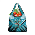 Port Adelaide Power Australian Football Grocery Bag Powerful Superhero Mascot - Bold Team Colors