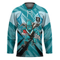 Port Adelaide Power Australian Football Hockey Jersey Powerful Superhero Mascot - Bold Team Colors