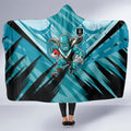Port Adelaide Power Australian Football Hooded Blanket Powerful Superhero Mascot - Bold Team Colors