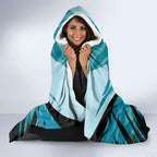 Port Adelaide Power Australian Football Hooded Blanket Powerful Superhero Mascot - Bold Team Colors