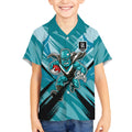 Port Adelaide Power Australian Football Kid Hawaiian Shirt Powerful Superhero Mascot - Bold Team Colors