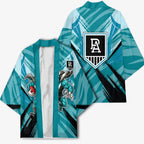 Port Adelaide Power Australian Football Kimono Powerful Superhero Mascot - Bold Team Colors