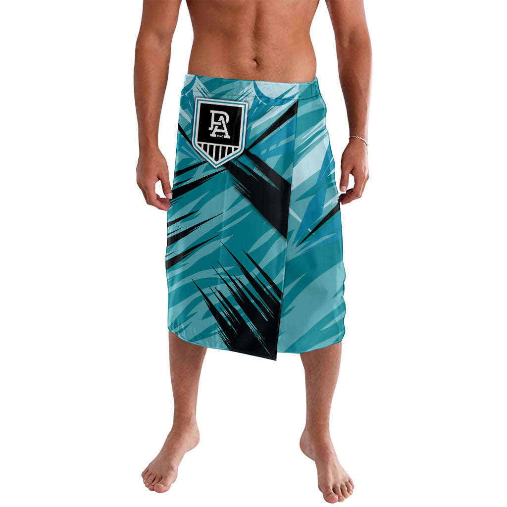 Port Adelaide Power Australian Football Lavalava Powerful Superhero Mascot - Bold Team Colors