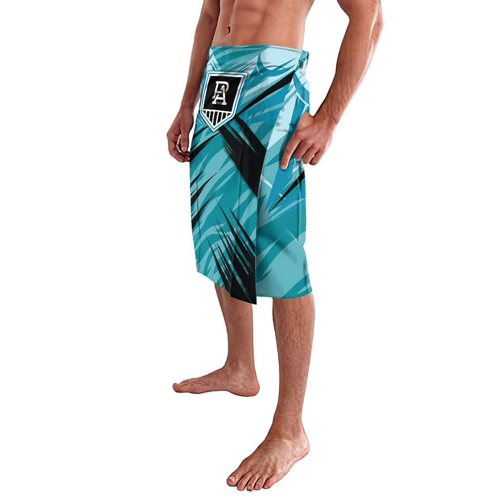 Port Adelaide Power Australian Football Lavalava Powerful Superhero Mascot - Bold Team Colors