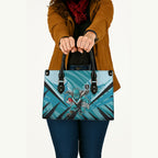 Port Adelaide Power Australian Football Leather Bag Powerful Superhero Mascot - Bold Team Colors