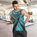 Port Adelaide Power Australian Football Men Tank Top Powerful Superhero Mascot - Bold Team Colors