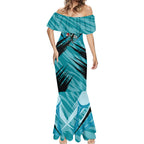 Port Adelaide Power Australian Football Mermaid Dress Powerful Superhero Mascot - Bold Team Colors