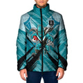 Port Adelaide Power Australian Football Padded Jacket Powerful Superhero Mascot - Bold Team Colors