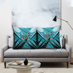 Port Adelaide Power Australian Football Pillow Cover Powerful Superhero Mascot - Bold Team Colors