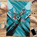 Port Adelaide Power Australian Football Puzzle Powerful Superhero Mascot - Bold Team Colors