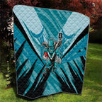 Port Adelaide Power Australian Football Quilt Powerful Superhero Mascot - Bold Team Colors