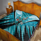 Port Adelaide Power Australian Football Quilt Powerful Superhero Mascot - Bold Team Colors