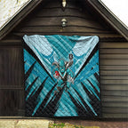 Port Adelaide Power Australian Football Quilt Powerful Superhero Mascot - Bold Team Colors