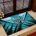 Port Adelaide Power Australian Football Rubber Doormat Powerful Superhero Mascot - Bold Team Colors