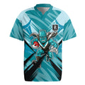 Port Adelaide Power Australian Football Rugby Jersey Powerful Superhero Mascot - Bold Team Colors
