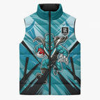 Port Adelaide Power Australian Football Sleeveless Puffer Jacket Powerful Superhero Mascot - Bold Team Colors
