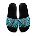 Port Adelaide Power Australian Football Slide Sandals Powerful Superhero Mascot - Bold Team Colors