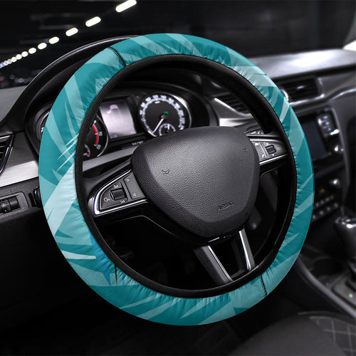 Port Adelaide Power Australian Football Steering Wheel Cover Powerful Superhero Mascot - Bold Team Colors