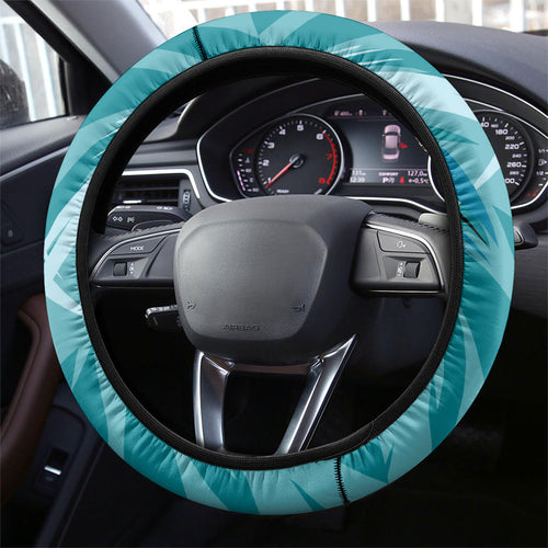 Port Adelaide Power Australian Football Steering Wheel Cover Powerful Superhero Mascot - Bold Team Colors