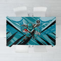 Port Adelaide Power Australian Football Tablecloth Powerful Superhero Mascot - Bold Team Colors
