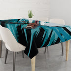Port Adelaide Power Australian Football Tablecloth Powerful Superhero Mascot - Bold Team Colors