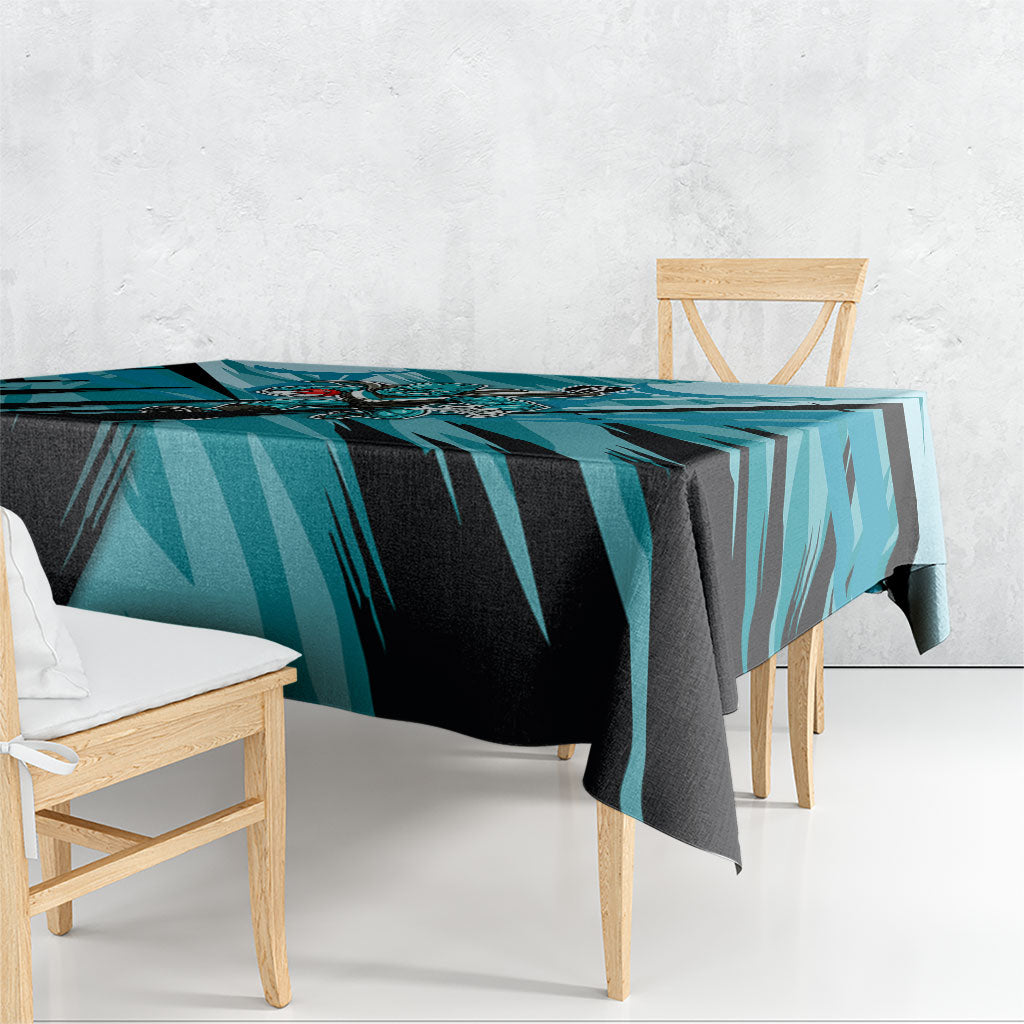 Port Adelaide Power Australian Football Tablecloth Powerful Superhero Mascot - Bold Team Colors