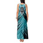 Port Adelaide Power Australian Football Tank Maxi Dress Powerful Superhero Mascot - Bold Team Colors