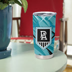 Port Adelaide Power Australian Football Tumbler Cup Powerful Superhero Mascot - Bold Team Colors