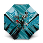 Port Adelaide Power Australian Football Umbrella Powerful Superhero Mascot - Bold Team Colors