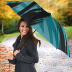 Port Adelaide Power Australian Football Umbrella Powerful Superhero Mascot - Bold Team Colors