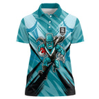 Port Adelaide Power Australian Football Women Polo Shirt Powerful Superhero Mascot - Bold Team Colors