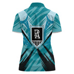 Port Adelaide Power Australian Football Women Polo Shirt Powerful Superhero Mascot - Bold Team Colors