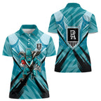 Port Adelaide Power Australian Football Women Polo Shirt Powerful Superhero Mascot - Bold Team Colors