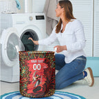 Personalized Melbourne Renegades Cricket Laundry Basket Hippie Psychedelic Pattern Vibrant Mandala Art Style