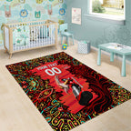 Personalized Melbourne Renegades Cricket Area Rug Hippie Psychedelic Pattern Vibrant Mandala Art Style