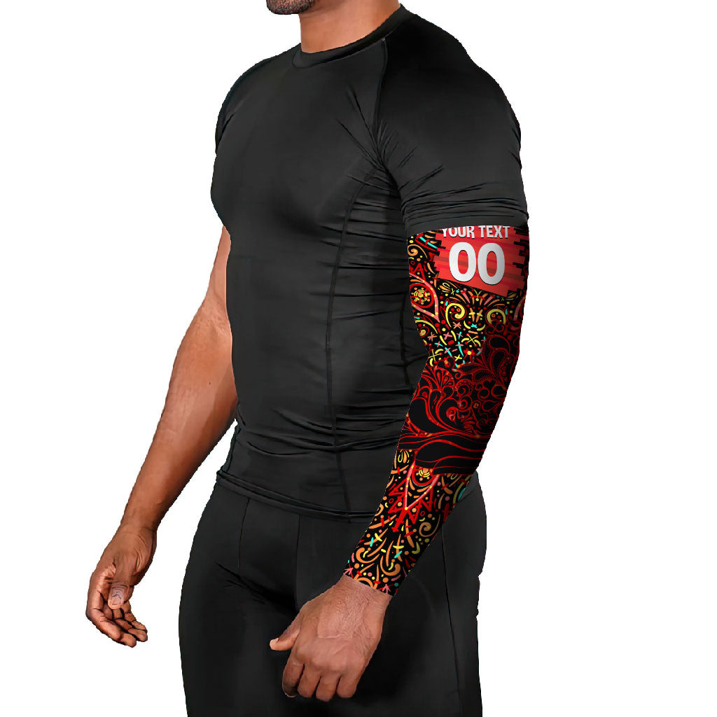 Personalized Melbourne Renegades Cricket Arm Sleeves Hippie Psychedelic Pattern Vibrant Mandala Art Style