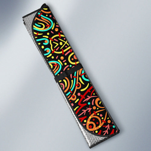 Personalized Melbourne Renegades Cricket Auto Sun Shade Hippie Psychedelic Pattern Vibrant Mandala Art Style