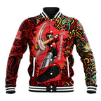 Personalized Melbourne Renegades Cricket Baseball Jacket Hippie Psychedelic Pattern Vibrant Mandala Art Style