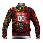 Personalized Melbourne Renegades Cricket Baseball Jacket Hippie Psychedelic Pattern Vibrant Mandala Art Style
