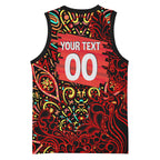 Personalized Melbourne Renegades Cricket Basketball Jersey Hippie Psychedelic Pattern Vibrant Mandala Art Style