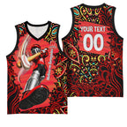 Personalized Melbourne Renegades Cricket Basketball Jersey Hippie Psychedelic Pattern Vibrant Mandala Art Style