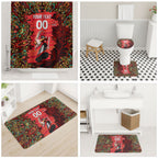 Personalized Melbourne Renegades Cricket Bathroom Set Hippie Psychedelic Pattern Vibrant Mandala Art Style