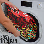 Personalized Melbourne Renegades Cricket Bathroom Set Hippie Psychedelic Pattern Vibrant Mandala Art Style