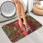 Personalized Melbourne Renegades Cricket Bathroom Set Hippie Psychedelic Pattern Vibrant Mandala Art Style