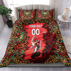 Personalized Melbourne Renegades Cricket Bedding Set Hippie Psychedelic Pattern Vibrant Mandala Art Style