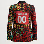 Personalized Melbourne Renegades Cricket Blazer Hippie Psychedelic Pattern Vibrant Mandala Art Style