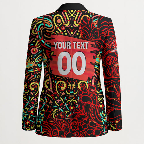 Personalized Melbourne Renegades Cricket Blazer Hippie Psychedelic Pattern Vibrant Mandala Art Style