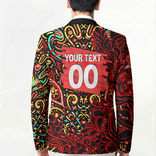 Personalized Melbourne Renegades Cricket Blazer Hippie Psychedelic Pattern Vibrant Mandala Art Style
