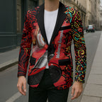 Personalized Melbourne Renegades Cricket Blazer Hippie Psychedelic Pattern Vibrant Mandala Art Style