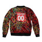 Personalized Melbourne Renegades Cricket Bomber Jacket Hippie Psychedelic Pattern Vibrant Mandala Art Style